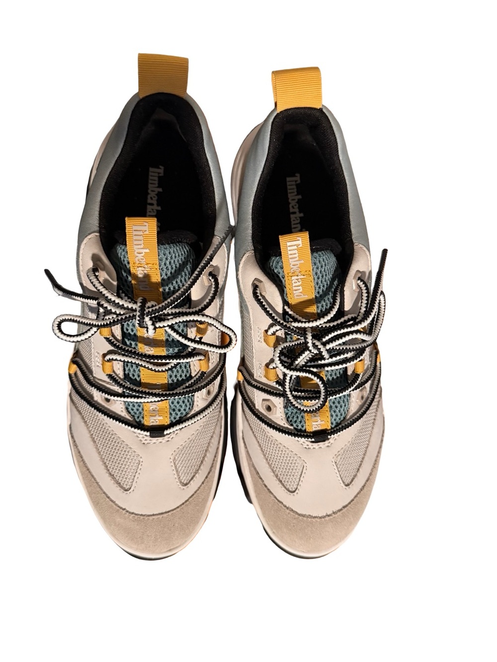 Timberland Beige Sneakers with Mustard Accents